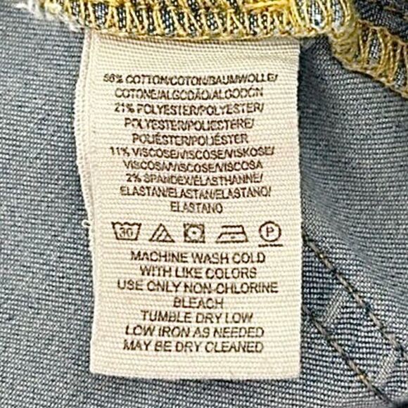 Free People "Just Float On" Flare Bell Bottom Jeans Bermondsey Blue Size 27 - Picture 9 of 15